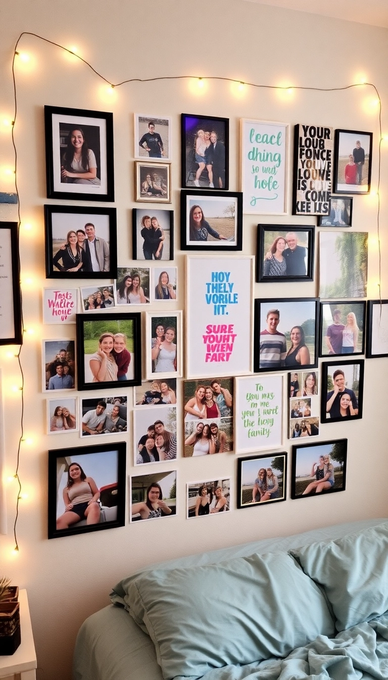 20 Dorm Room Ideas That Will Transform Your Space Without Breaking the Bank! - 9. Personalized Photo Wall