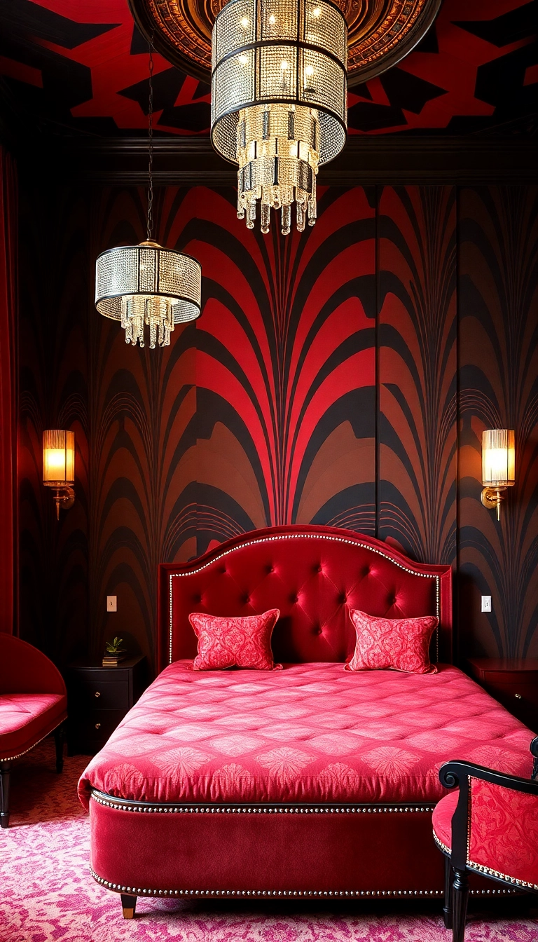 Get the Five-Star Treatment: 14 Hotel Inspired Bedroom Designs You’ll Love! - 13. Art Deco Elegance