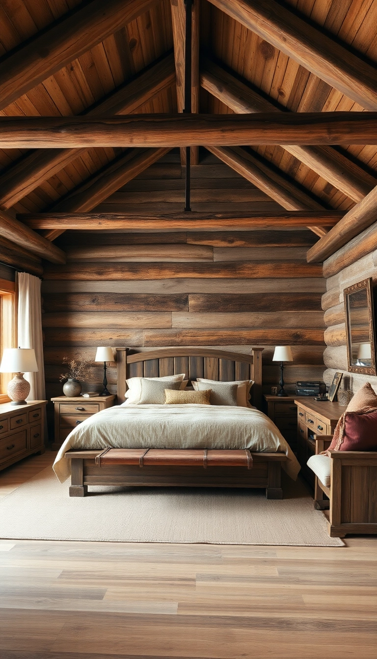 Get the Five-Star Treatment: 14 Hotel Inspired Bedroom Designs You’ll Love! - 11. Rustic Retreat