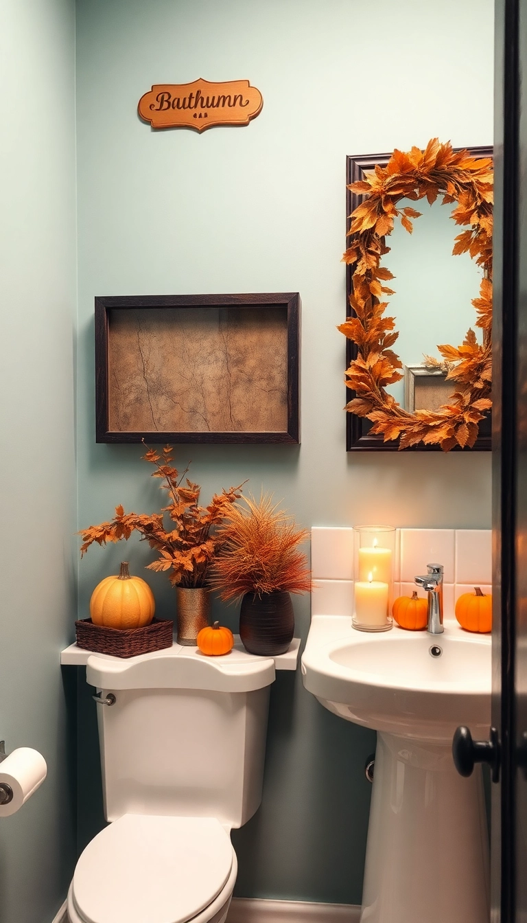 20 Stunning Restroom Decor Ideas That'll Transform Your Space (You'll Love #7!) - 20. Seasonal Decor