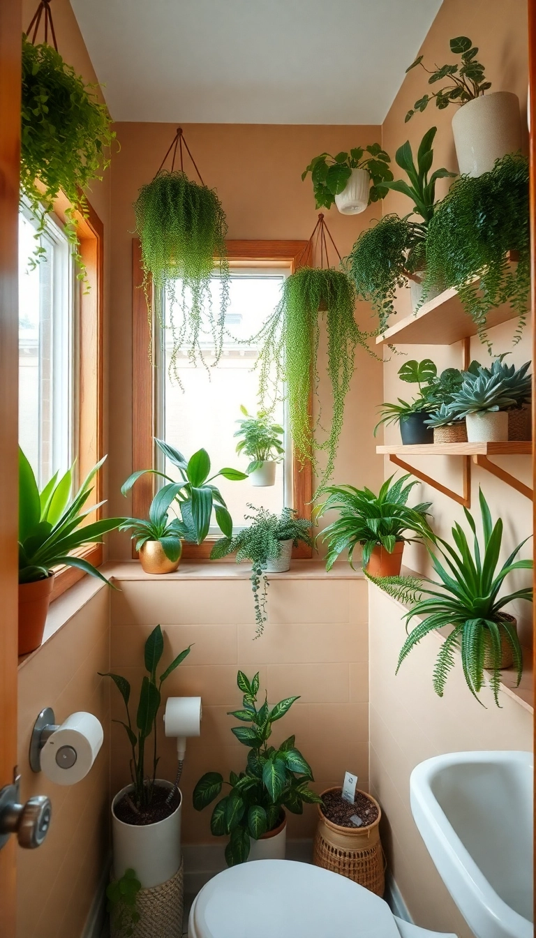 20 Stunning Restroom Decor Ideas That'll Transform Your Space (You'll Love #7!) - 1. Botanical Bliss