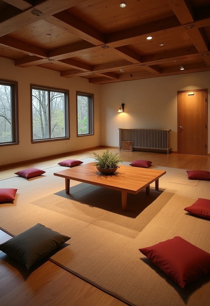 21 Meditation Room Ideas That Will Transform Your Space into a Zen Oasis! - 18. The Community Space