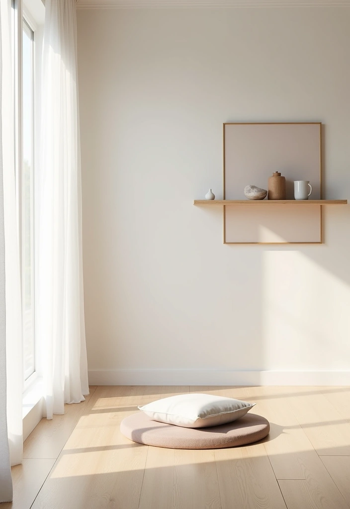 21 Meditation Room Ideas That Will Transform Your Space into a Zen Oasis! - 1. The Minimalist Retreat