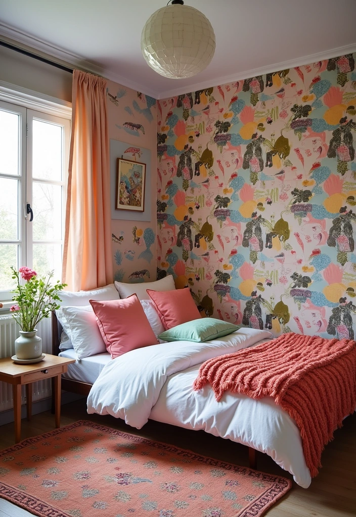 21 IKEA Bedroom Ideas That'll Transform Your Space on a Budget (You Won't Believe #15!) - 15. Statement Wall with TÄNKVÄRD