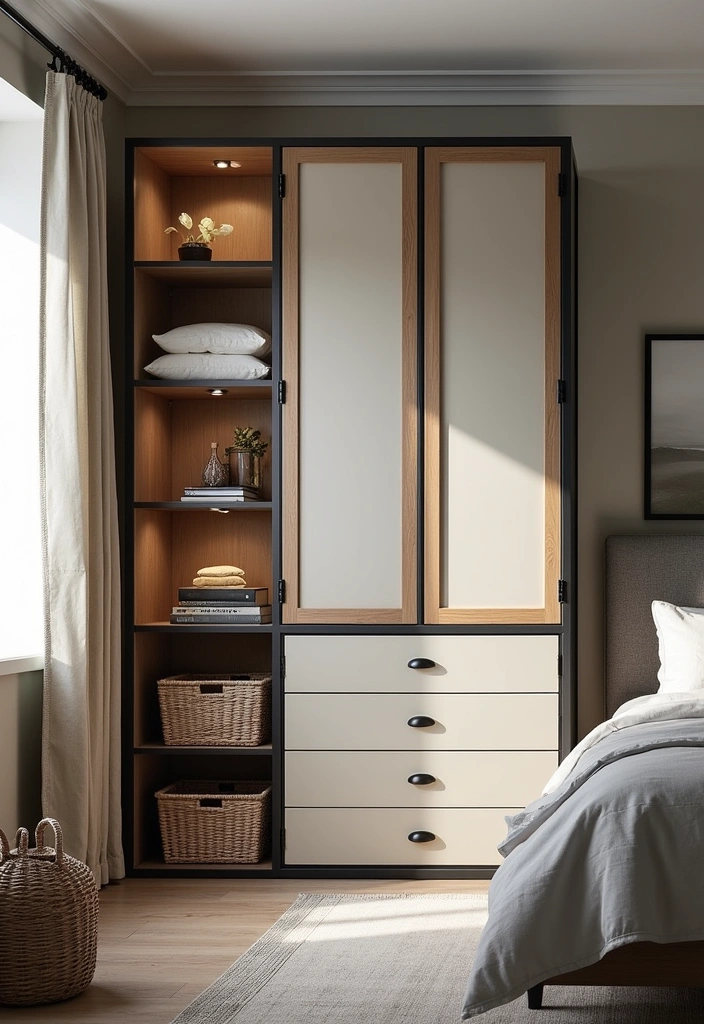 21 IKEA Bedroom Ideas That'll Transform Your Space on a Budget (You Won't Believe #15!) - 21. Elegant Storage with FJÄLLBO Cabinets