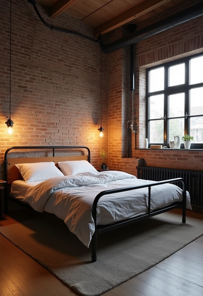 21 IKEA Bedroom Ideas That'll Transform Your Space on a Budget (You Won't Believe #15!) - 7. Industrial Edge with FJÄLLBO