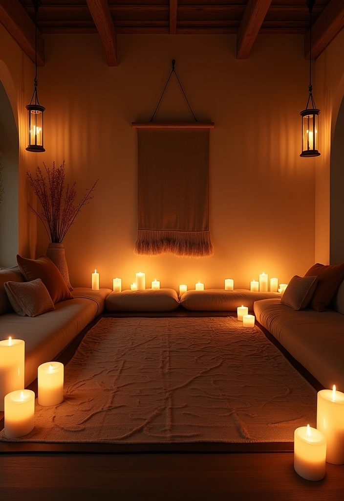 21 Meditation Room Ideas That Will Transform Your Space into a Zen Oasis! - 7. Soft Lighting Oasis